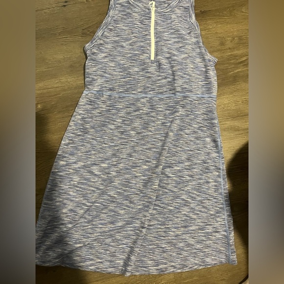 Lou & Grey Blue A-Line Halter Mini Dress - Picture 2 of 3